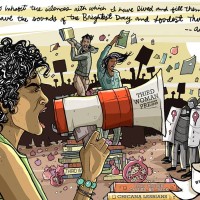 "My work is to inhabit the silences with which I have lived and fill them with myself until they have the sounds of brightest day and loudest thunder." - Audre Lorde